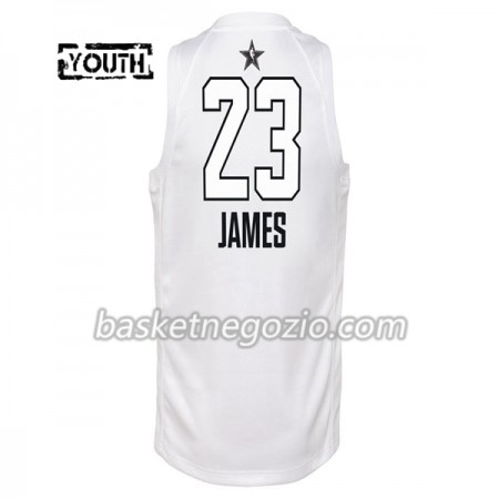 Canotte Bambino Cleveland Cavaliers LeBron James  23 2018 All Star Jordan Brand Bianco Swingman